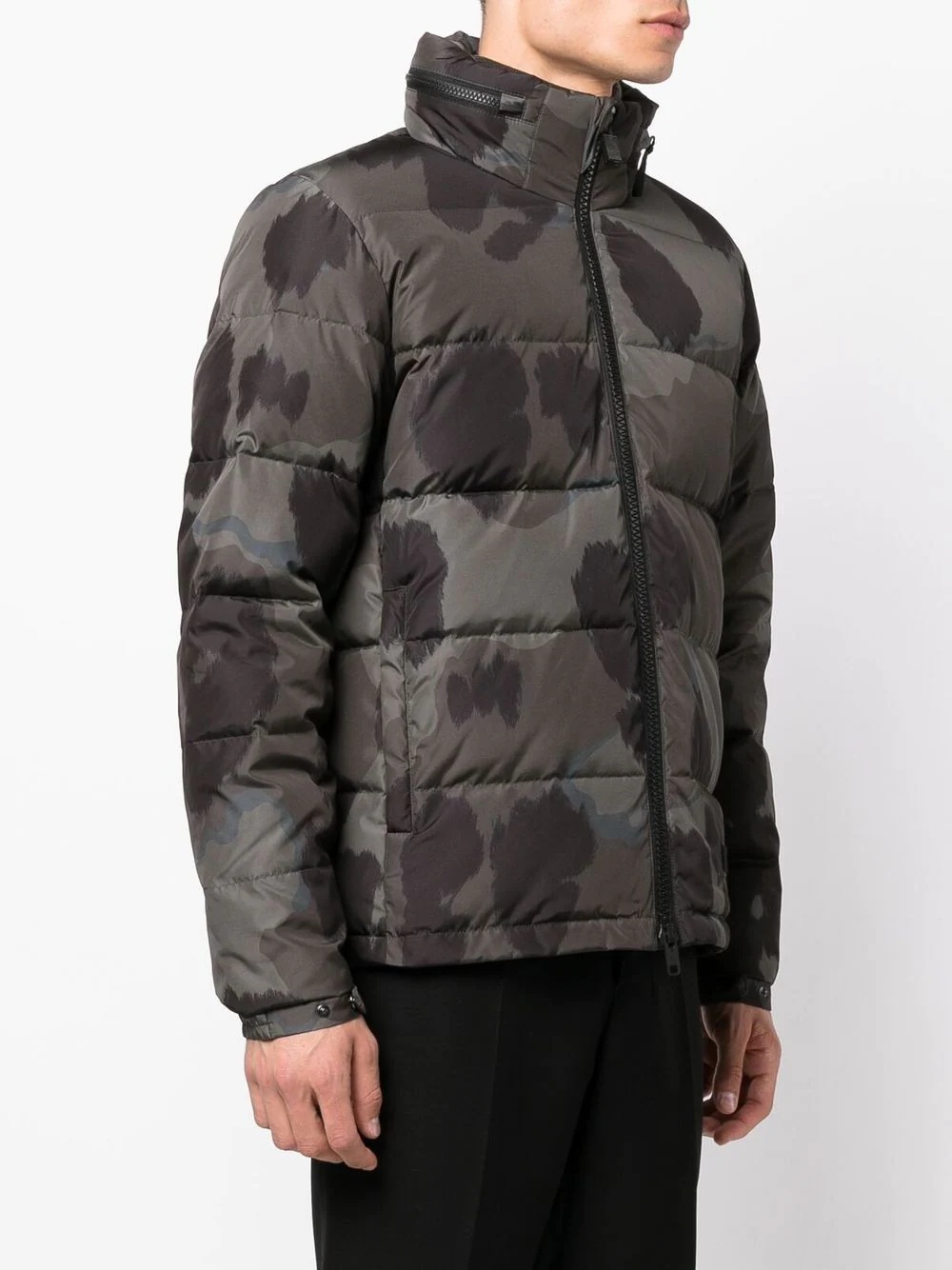 camouflage-print padded jacket - 3