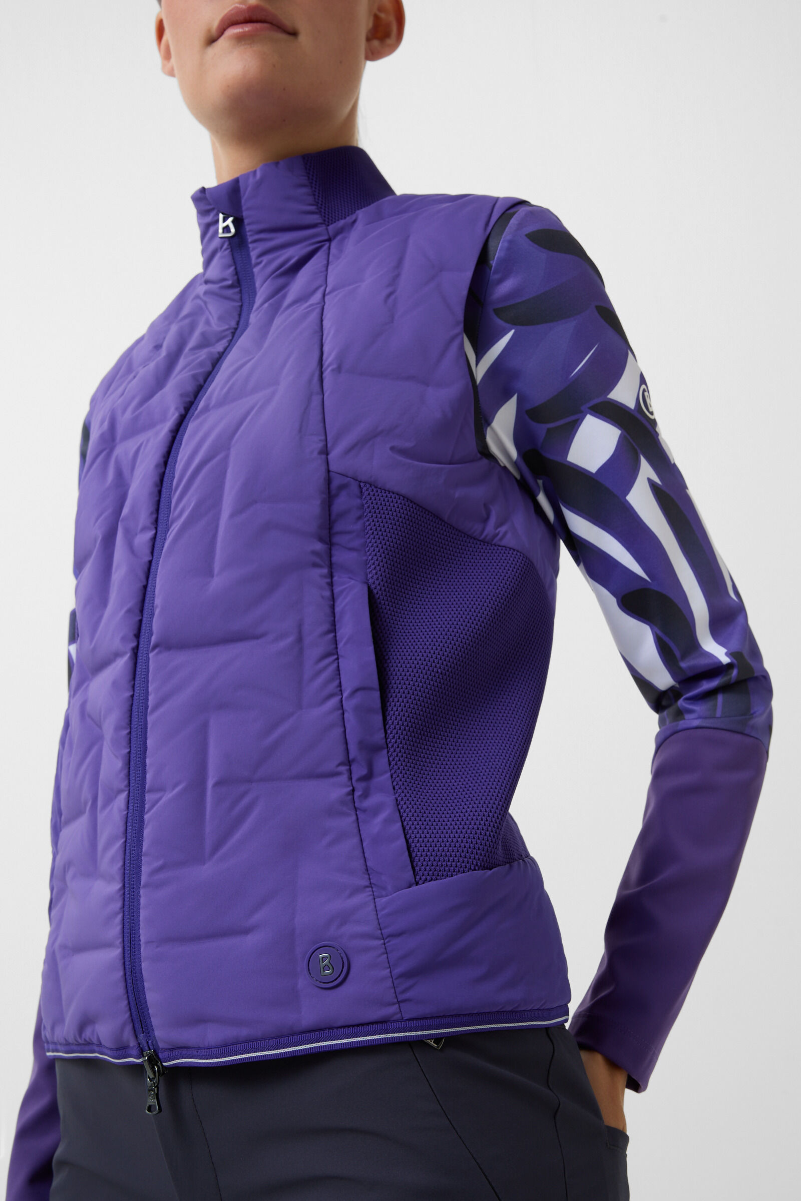 Sia down vest in Violet - 8