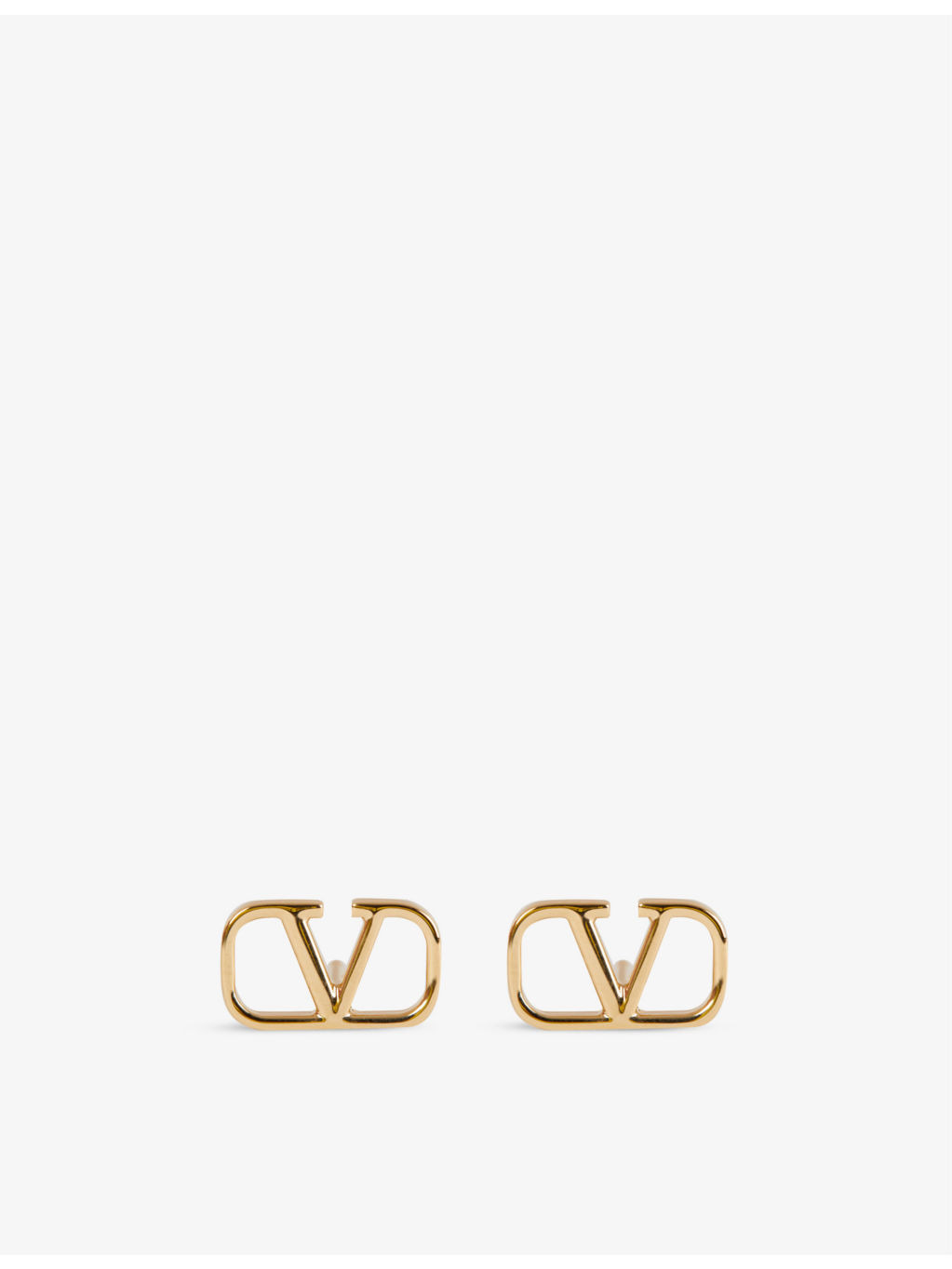 VLOGO gold-toned brass earrings - 1