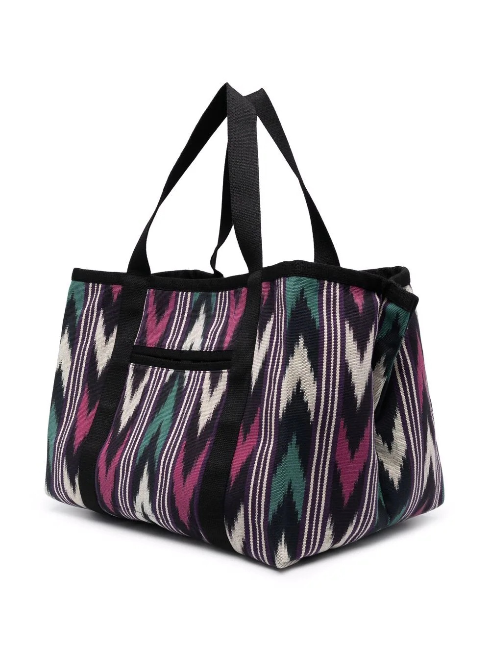 patterned jacquard shoulder bag - 3