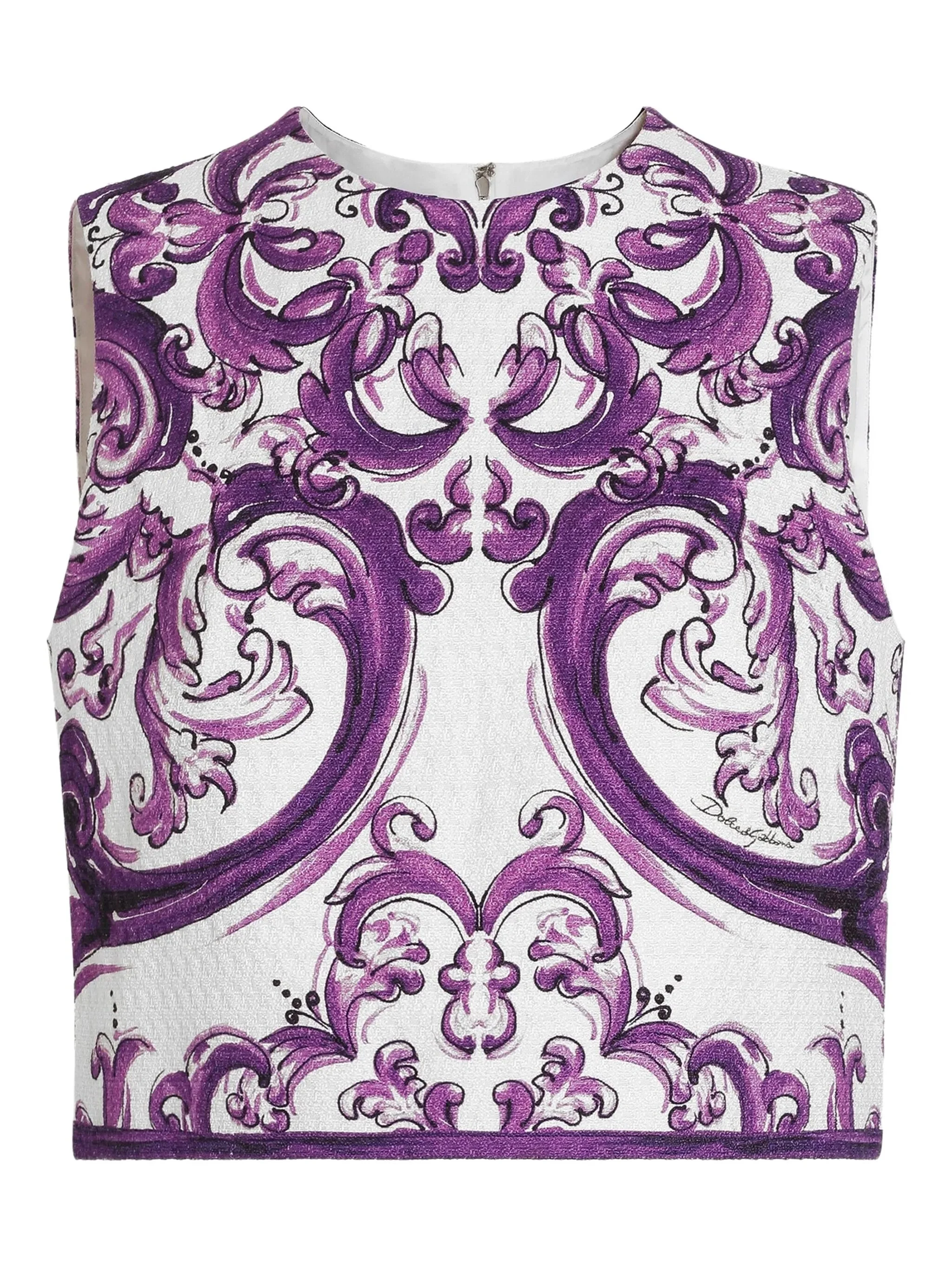 Majolica-print top - 1