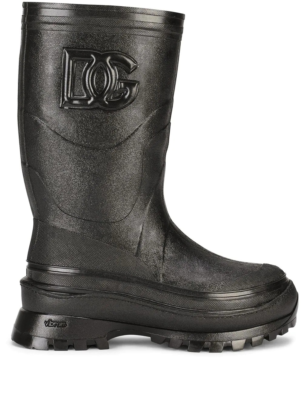 logo-embossed boots - 1