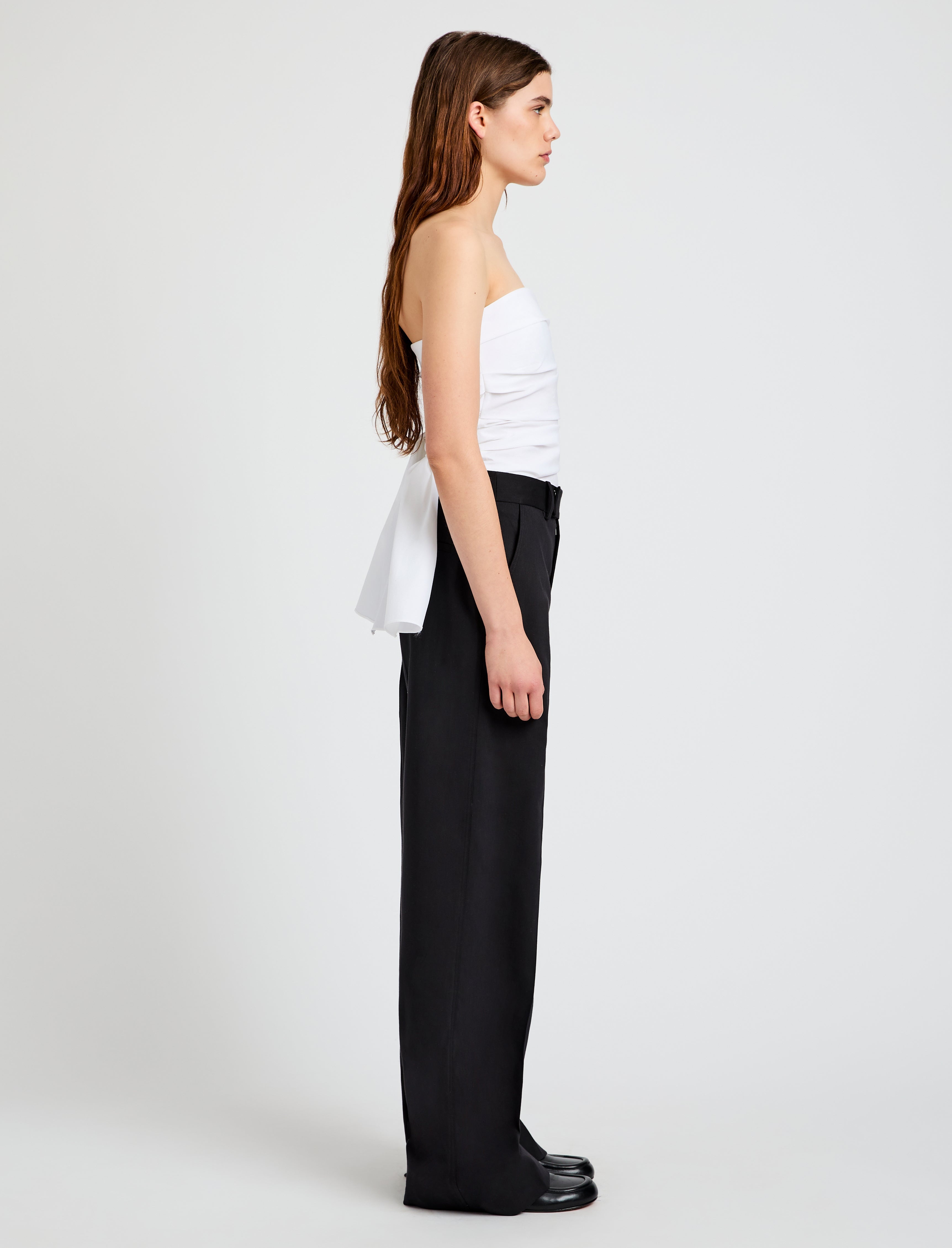 Lena Top in Bi-Stretch Cotton Nylon - 4