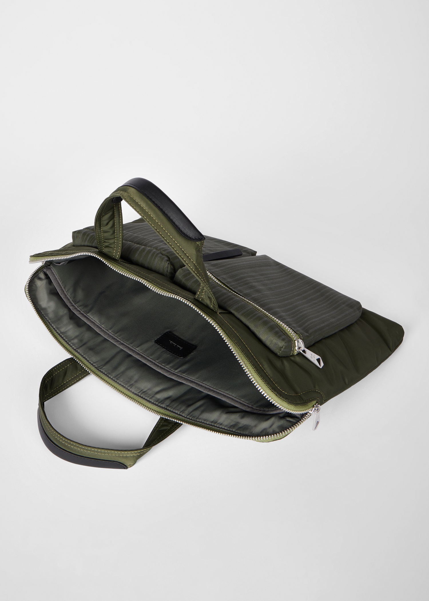 Green 'Laser Stripe' Recycled-Nylon Folio - 6