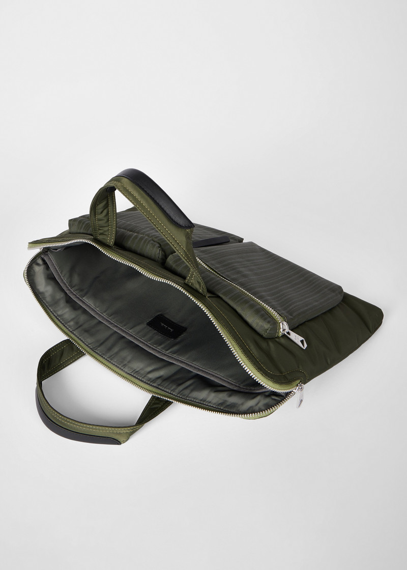 Green 'Laser Stripe' Recycled-Nylon Folio 6