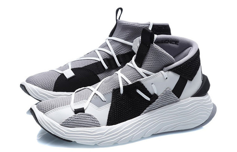Li-Ning Li-Ning Kung Fu Winterized Sports Shoes 'Grey Black' AGBQ073-2 outlook