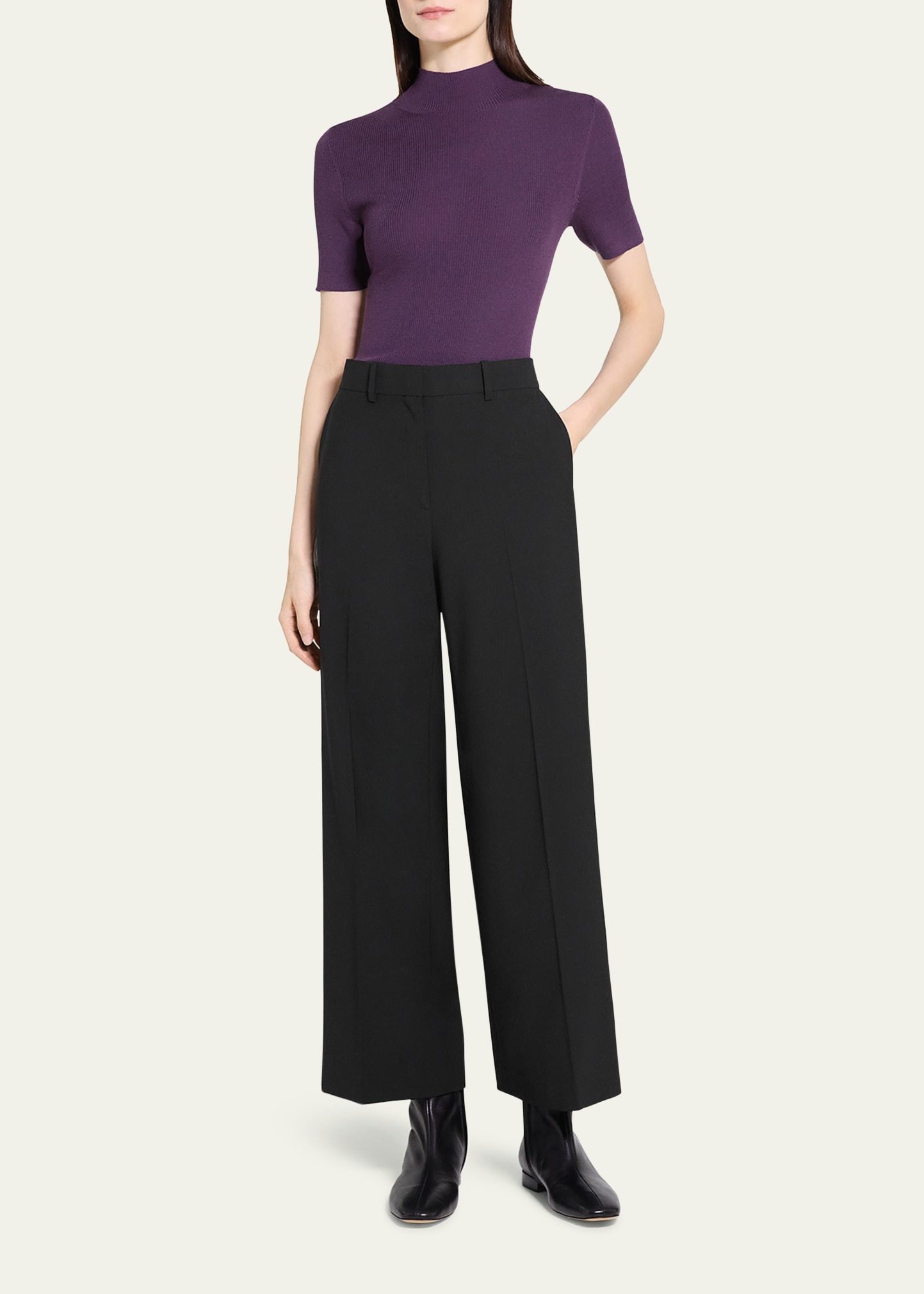 Classic Straight-Leg Pants - 2