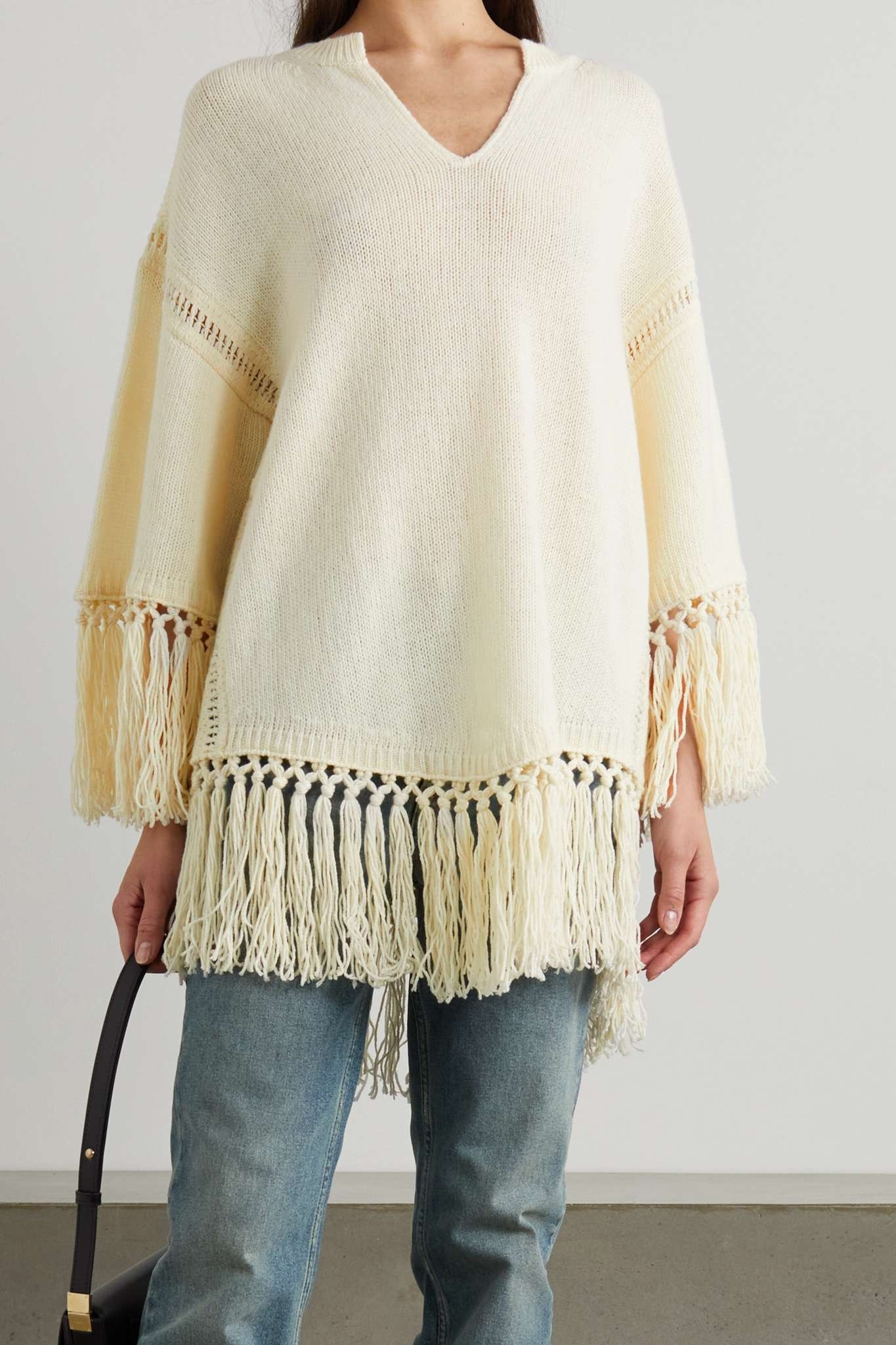 Fringed wool sweater - 3