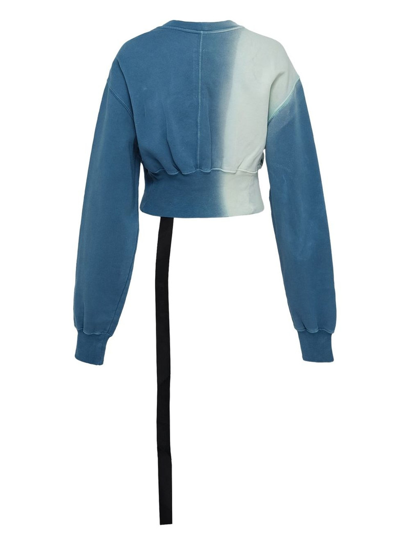 Rick Owens DRKSHDW dip-dye strap-detail sweatshirt outlook