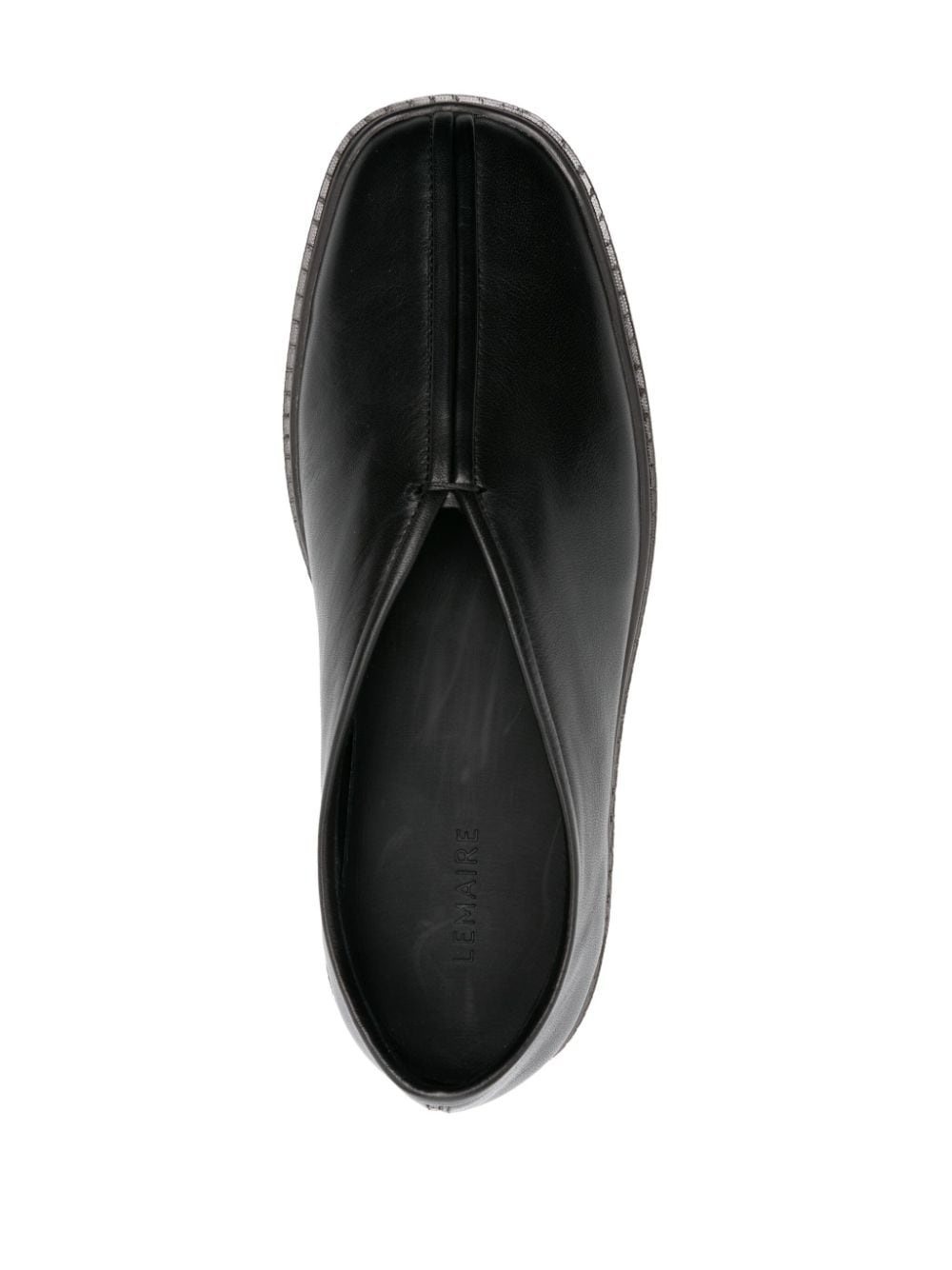 Piped leather sneakers - 4