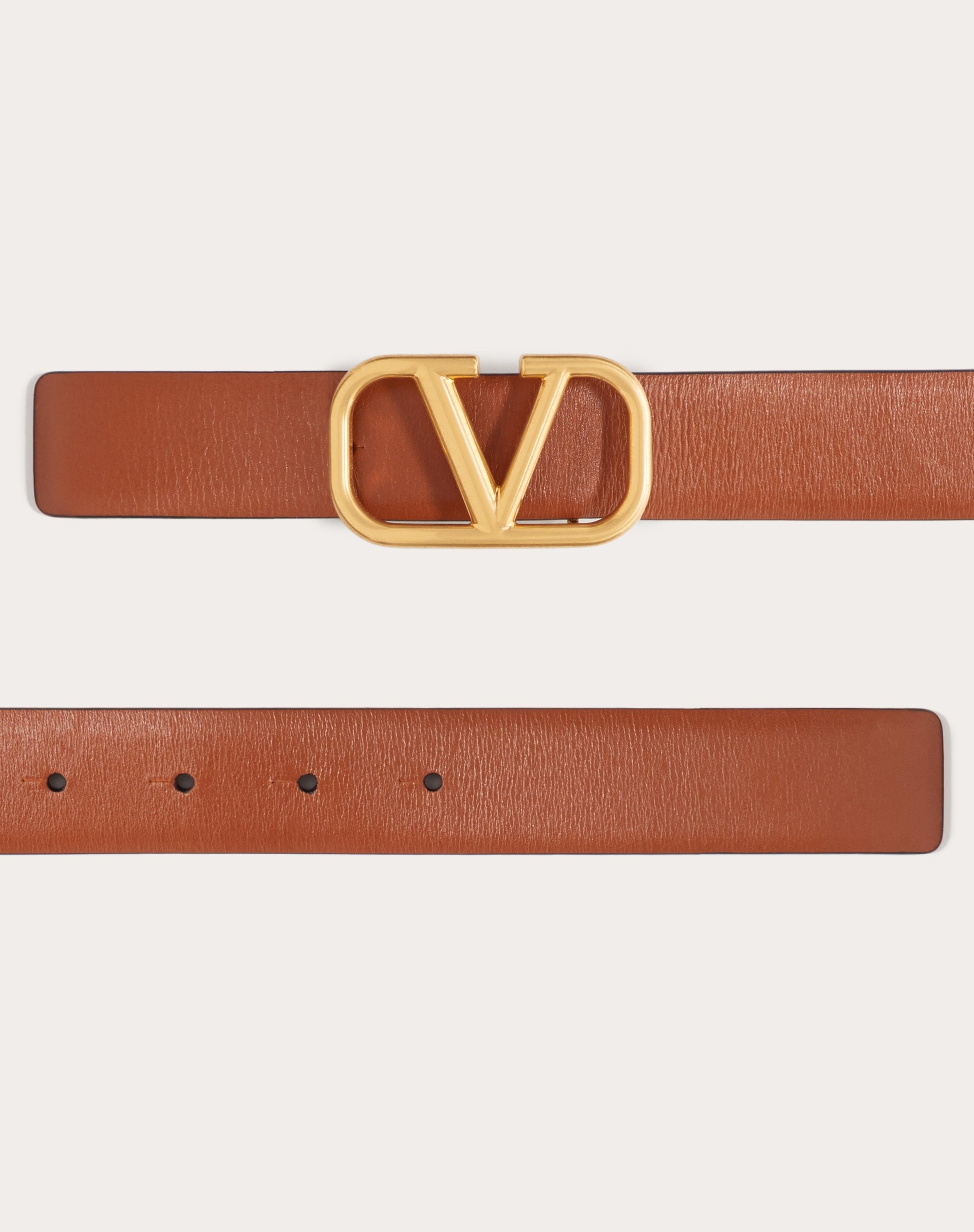VLOGO SIGNATURE CALFSKIN BELT - 3