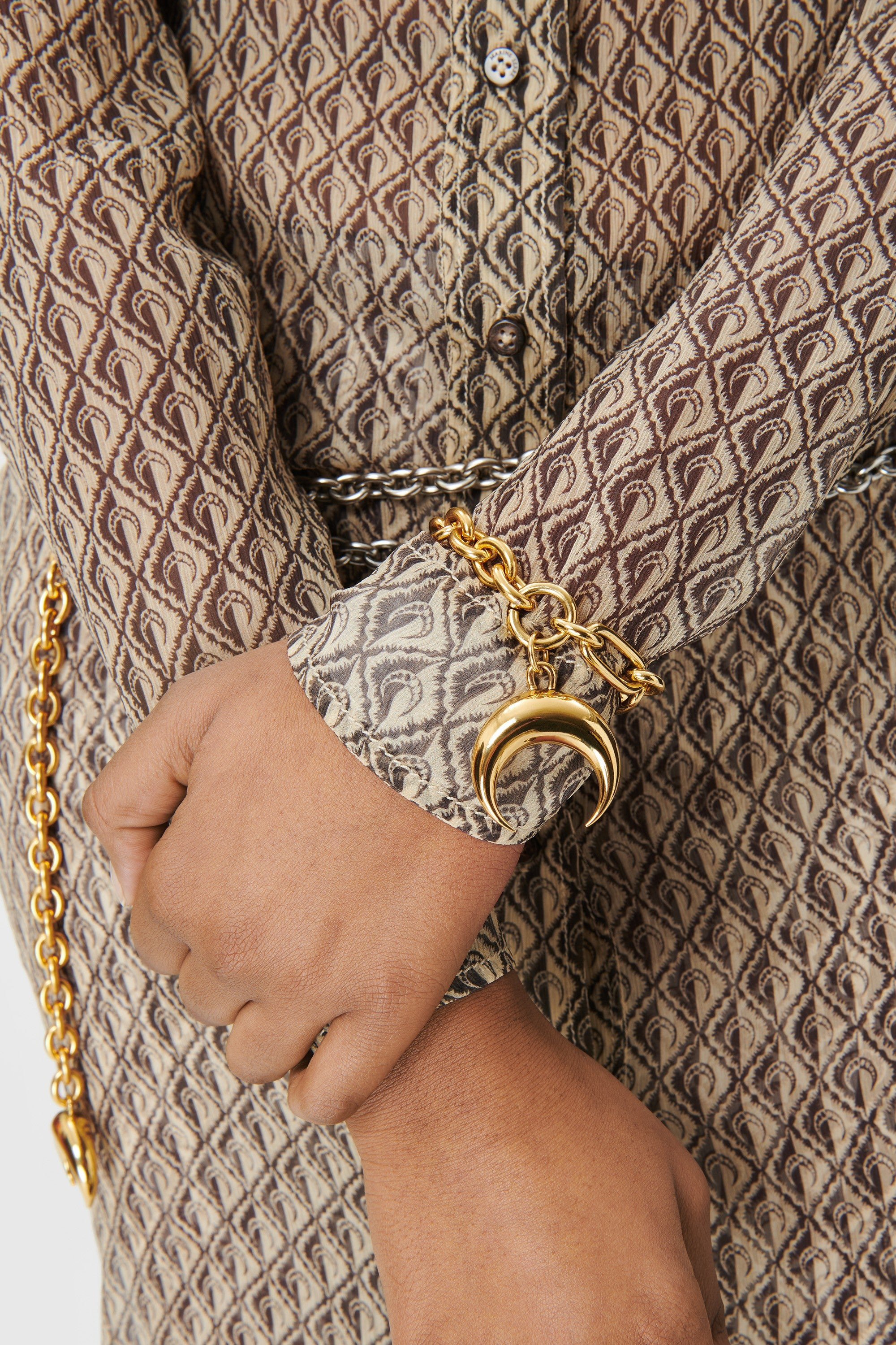 Regenerated Tin Moon Charms Bracelet - 2