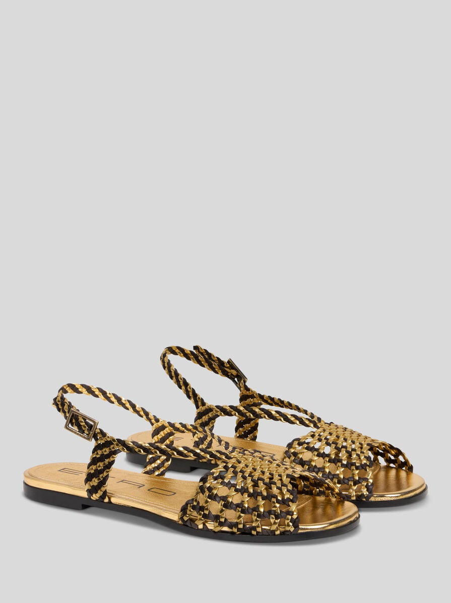 WOVEN FLAT SANDALS - 3
