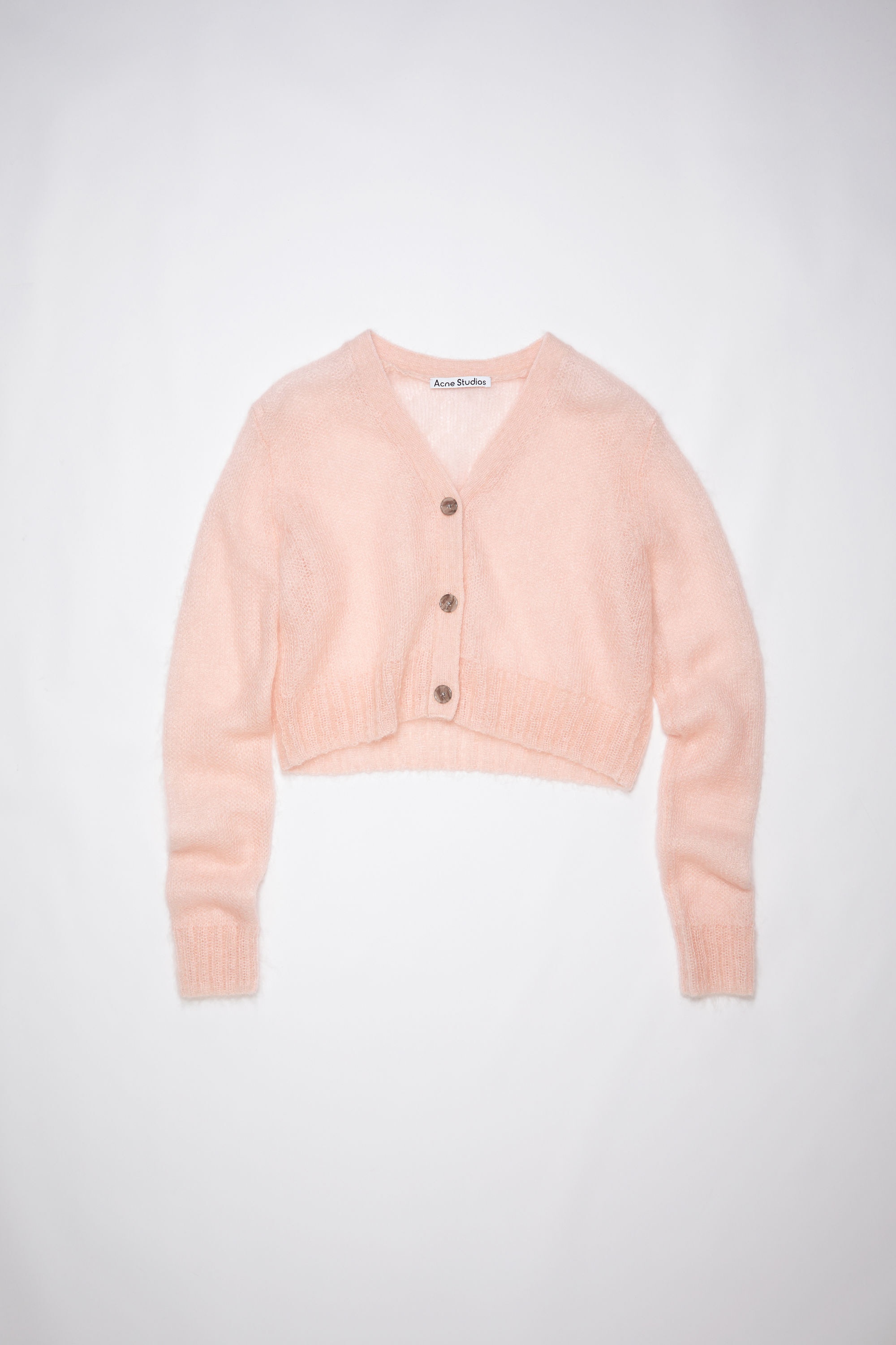 Cropped cardigan - Blush pink - 1