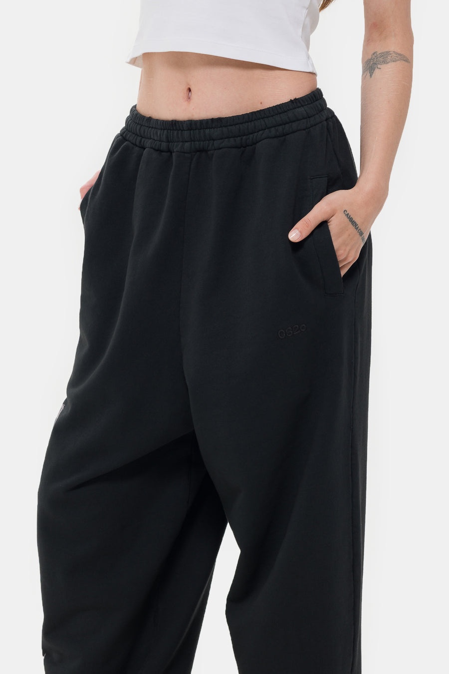 Outlaw Oversized Sweatpant in Faded Black - 4