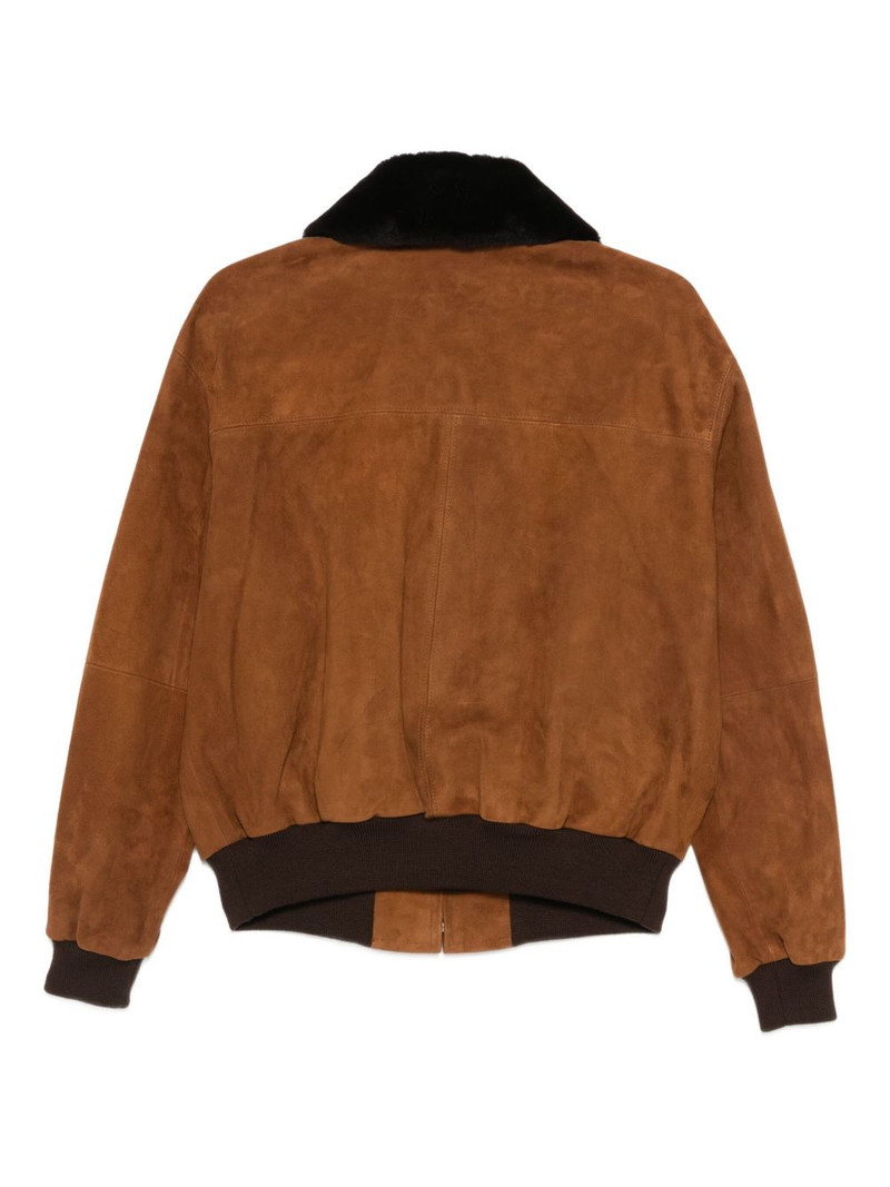 AURALEE suede zip-up jacket outlook