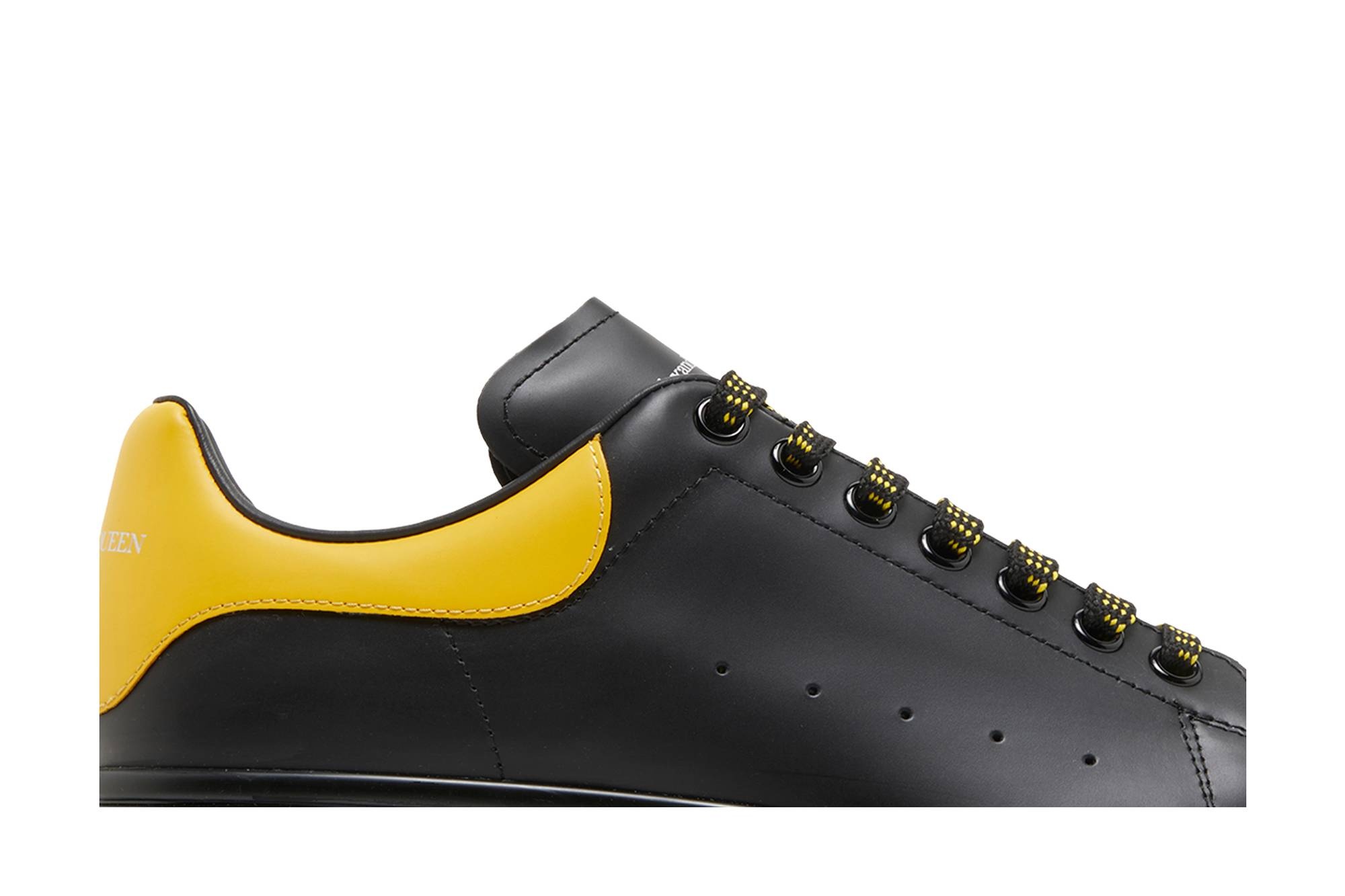Alexander McQueen Oversized Sneaker 'Clear Sole - Black Pop Yellow' - 2