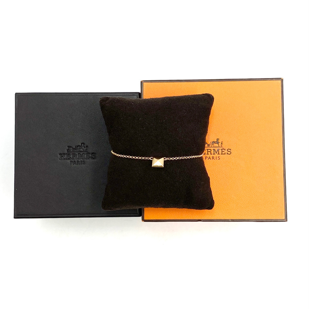 Hermes Rose Gold 18K Clous de H Bracelet - 8