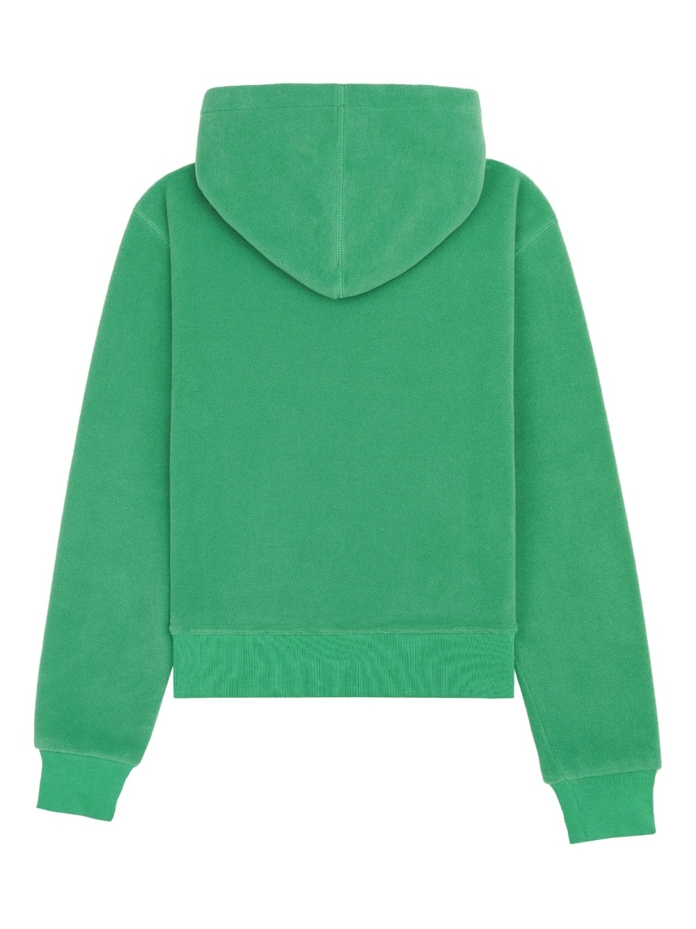 logo-embroidered fleece hoodie - 2
