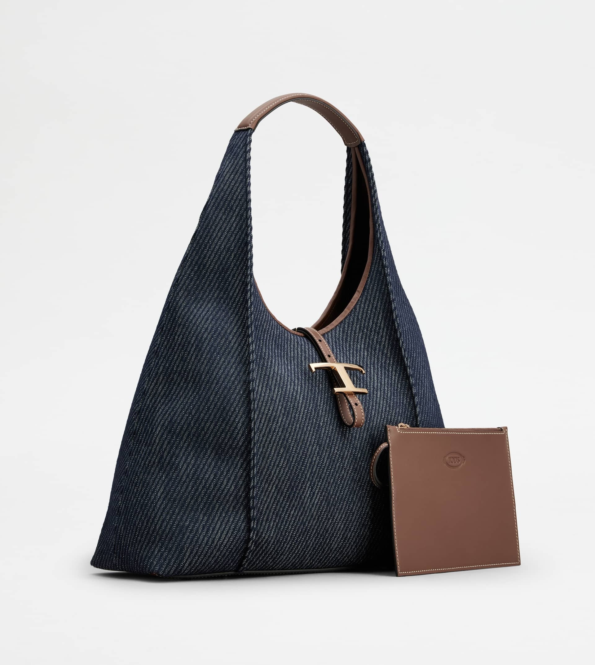 Tod's T Timeless Medium Hobo Bag For Women (Brown, OS)