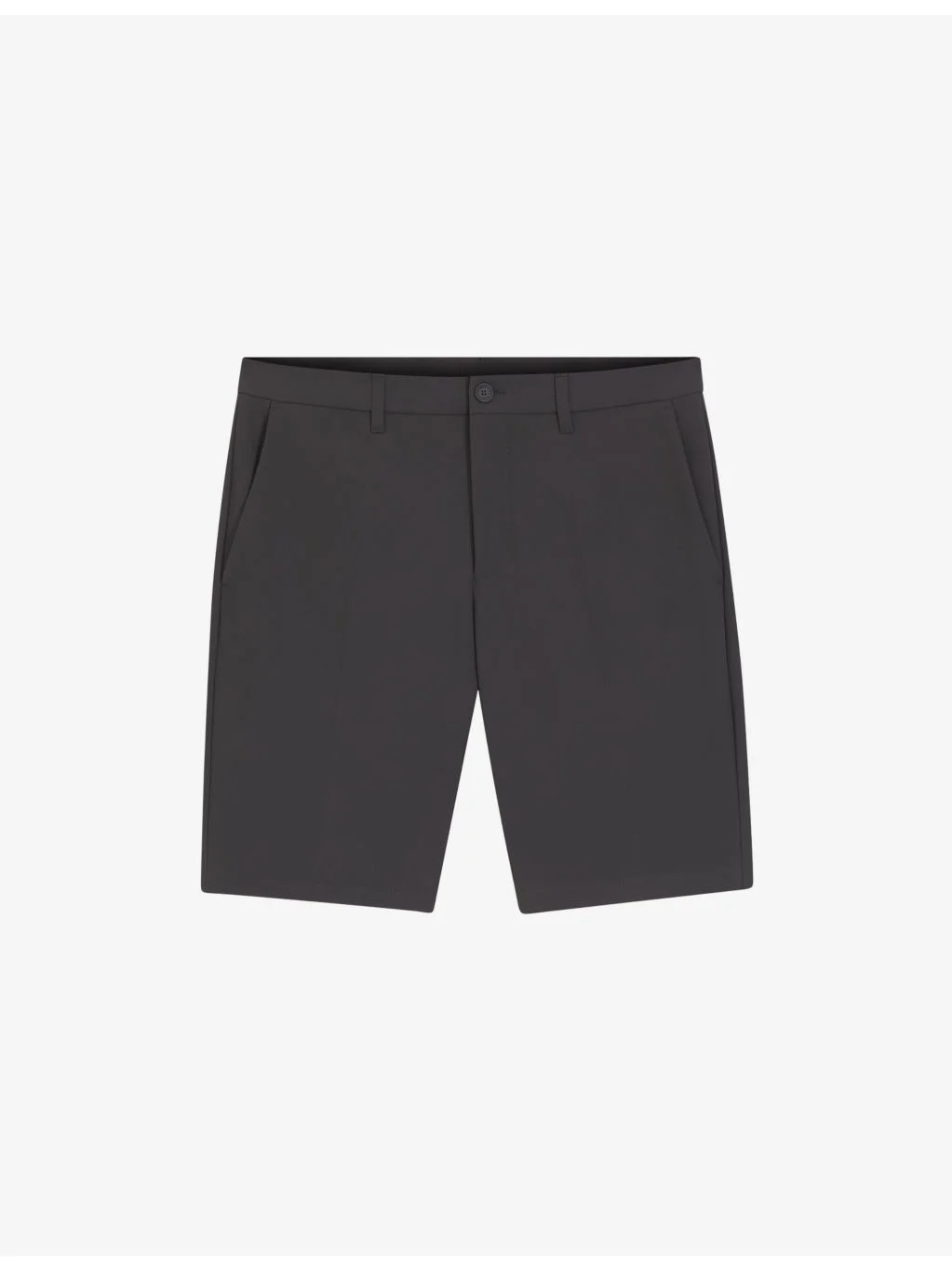 Straight-Leg Slim-Fit Brand-Print Stretch-Woven Shorts - 1