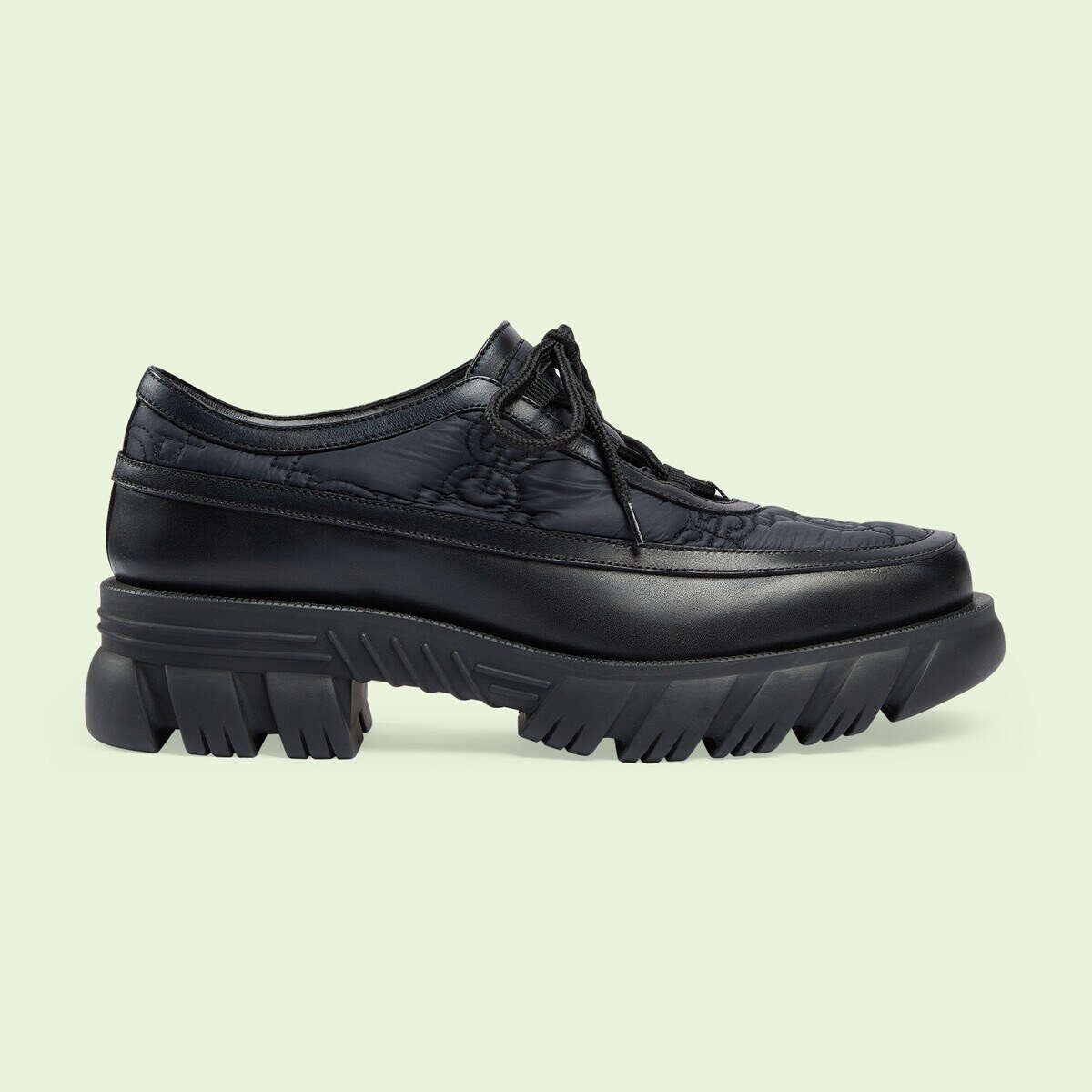 Men's GG nylon lace-up shoe - 1