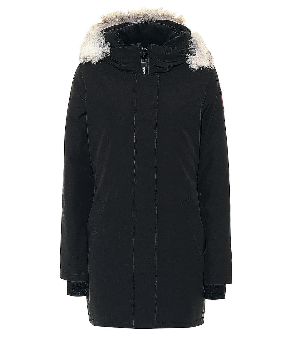 Victoria fur-trimmed parka - 1