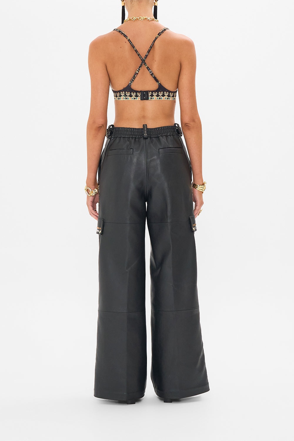 LEATHER UTILITY PANT - 3