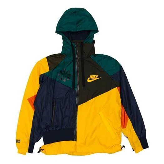(WMNS) Nike x Sacai Hooded Anorak 'University Gold/Sequoia' CD6298-739 - 1