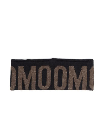 Moschino logo-motif glittered headband outlook