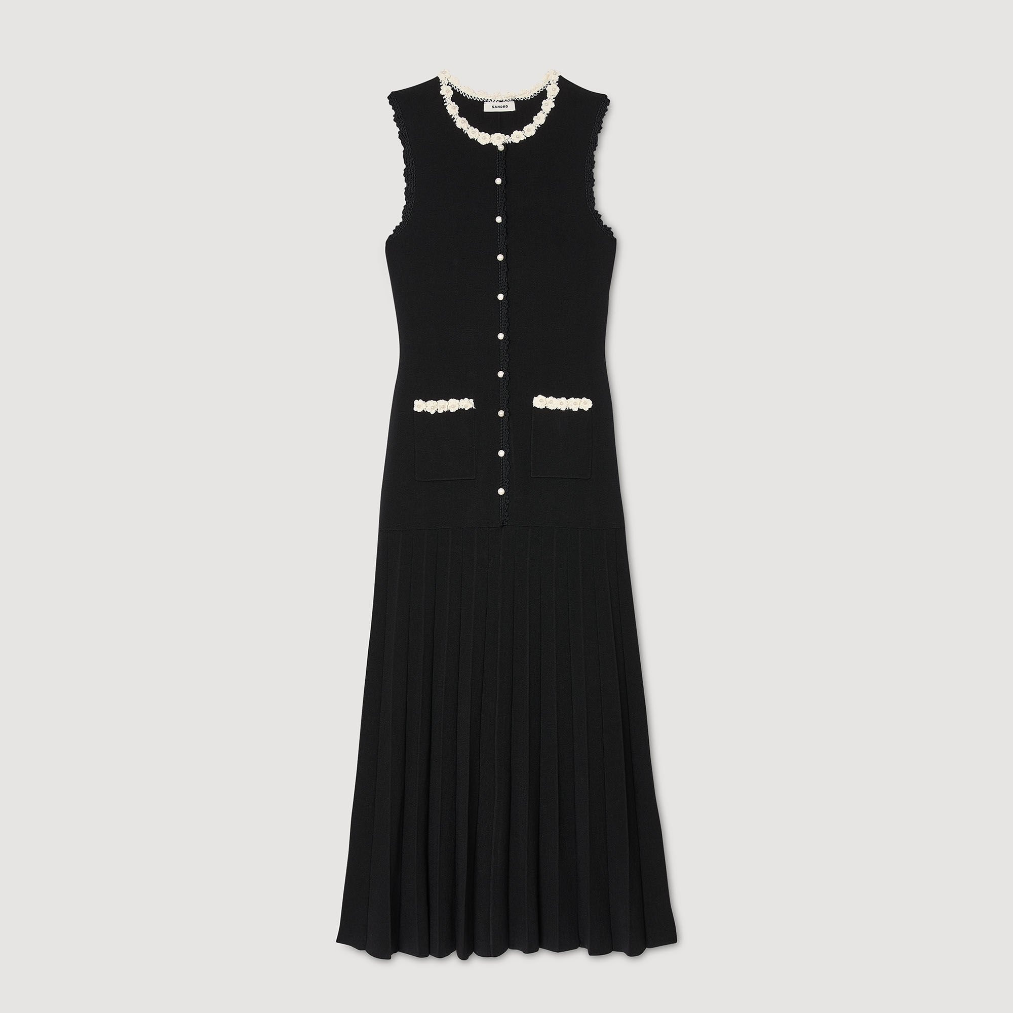 MAXI DRESS WITH CROCHET DETAILING - 6