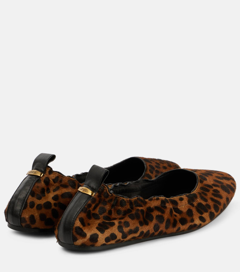 Belna calf hair ballet flats 3