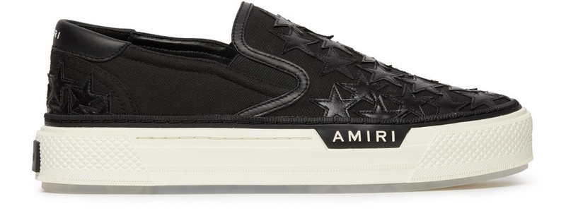 star-patch slip-on sneakers - 1