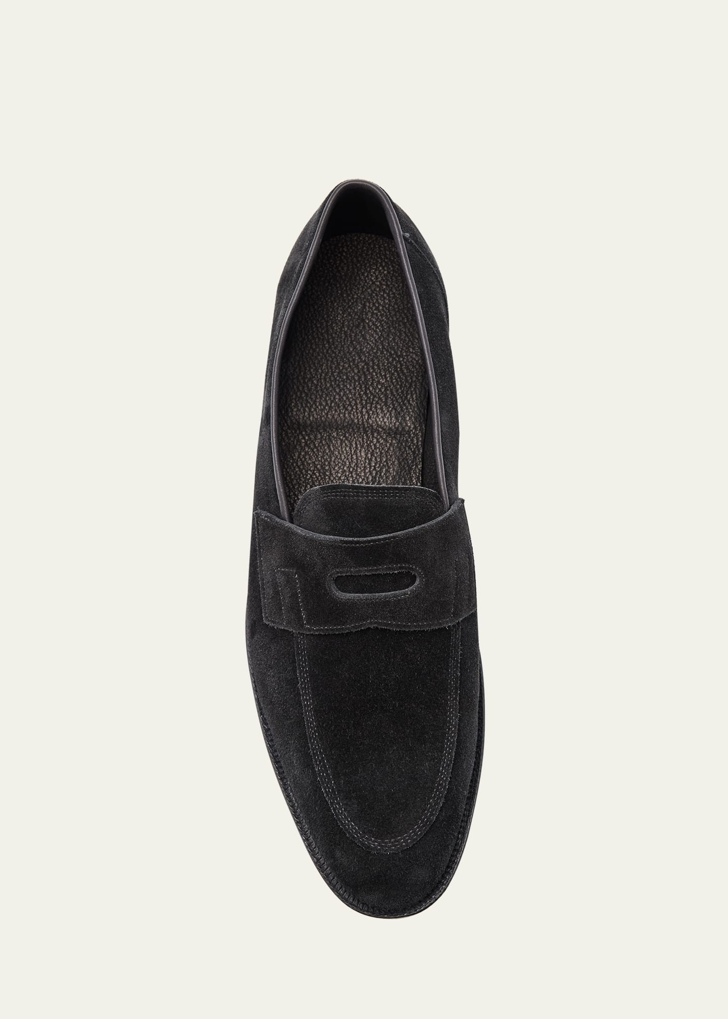Men's James Suede Penny Loafers - 3