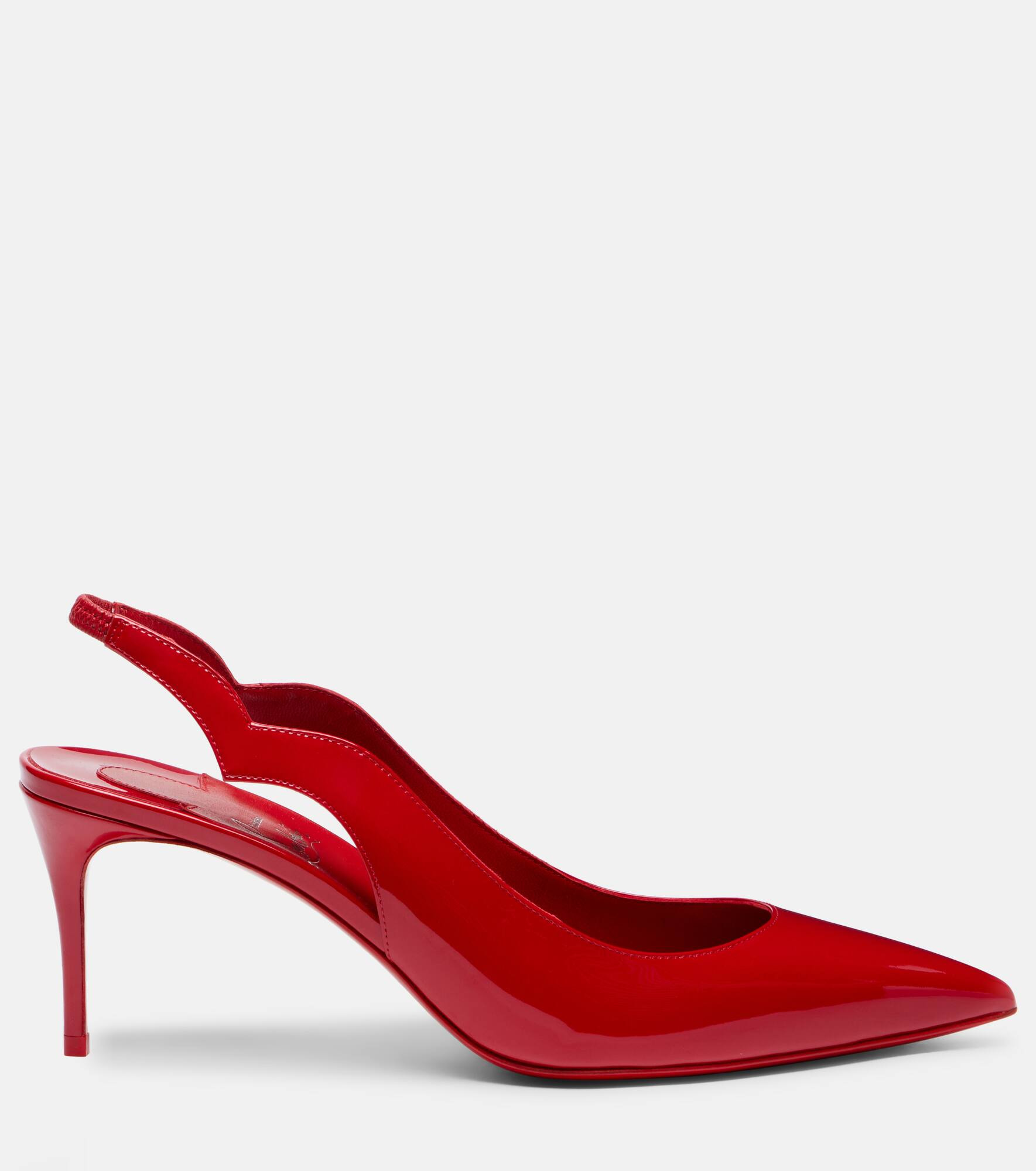Hot Chick 70 patent leather slingback pumps - 4