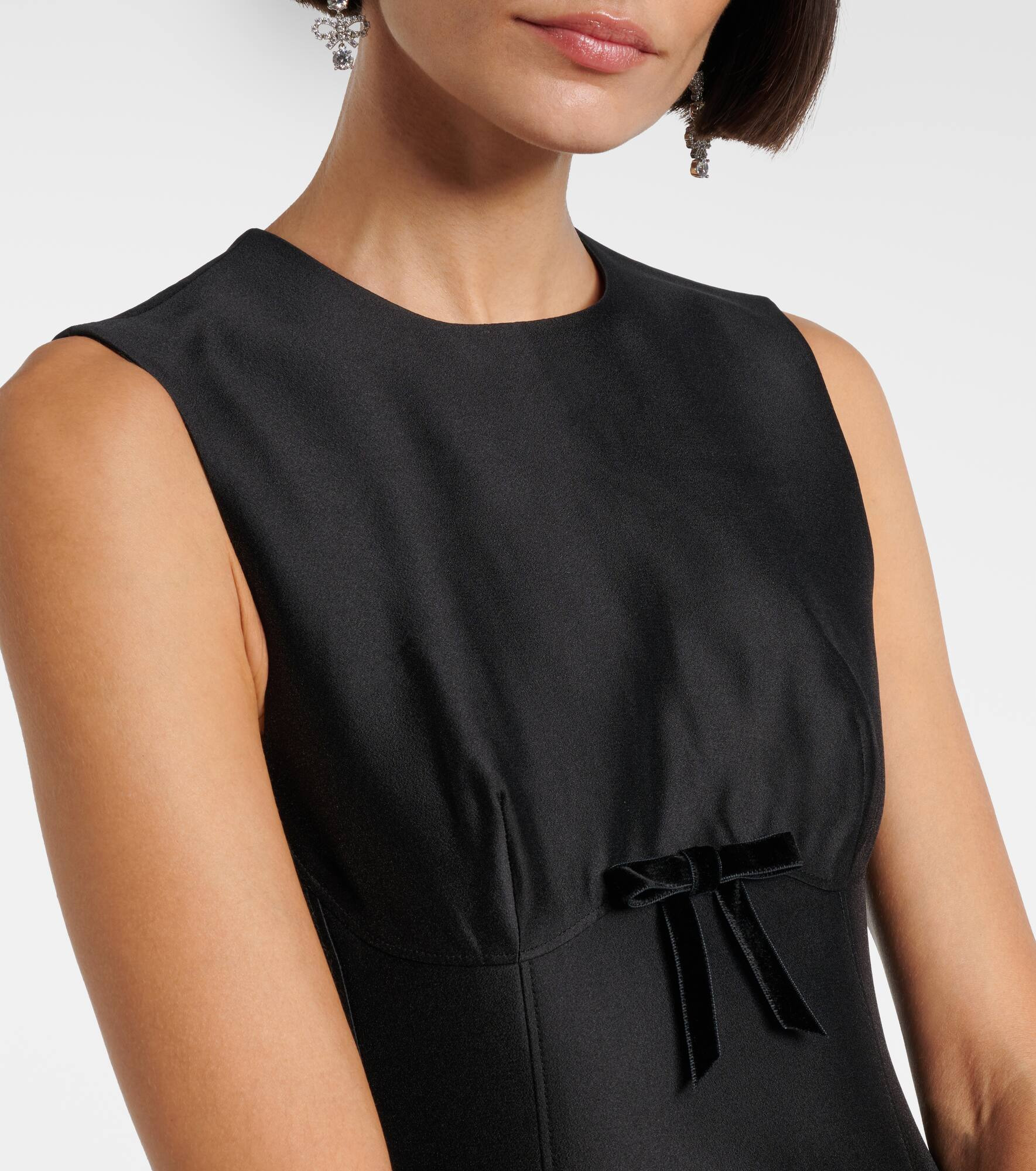 Bow-detail midi dress - 4