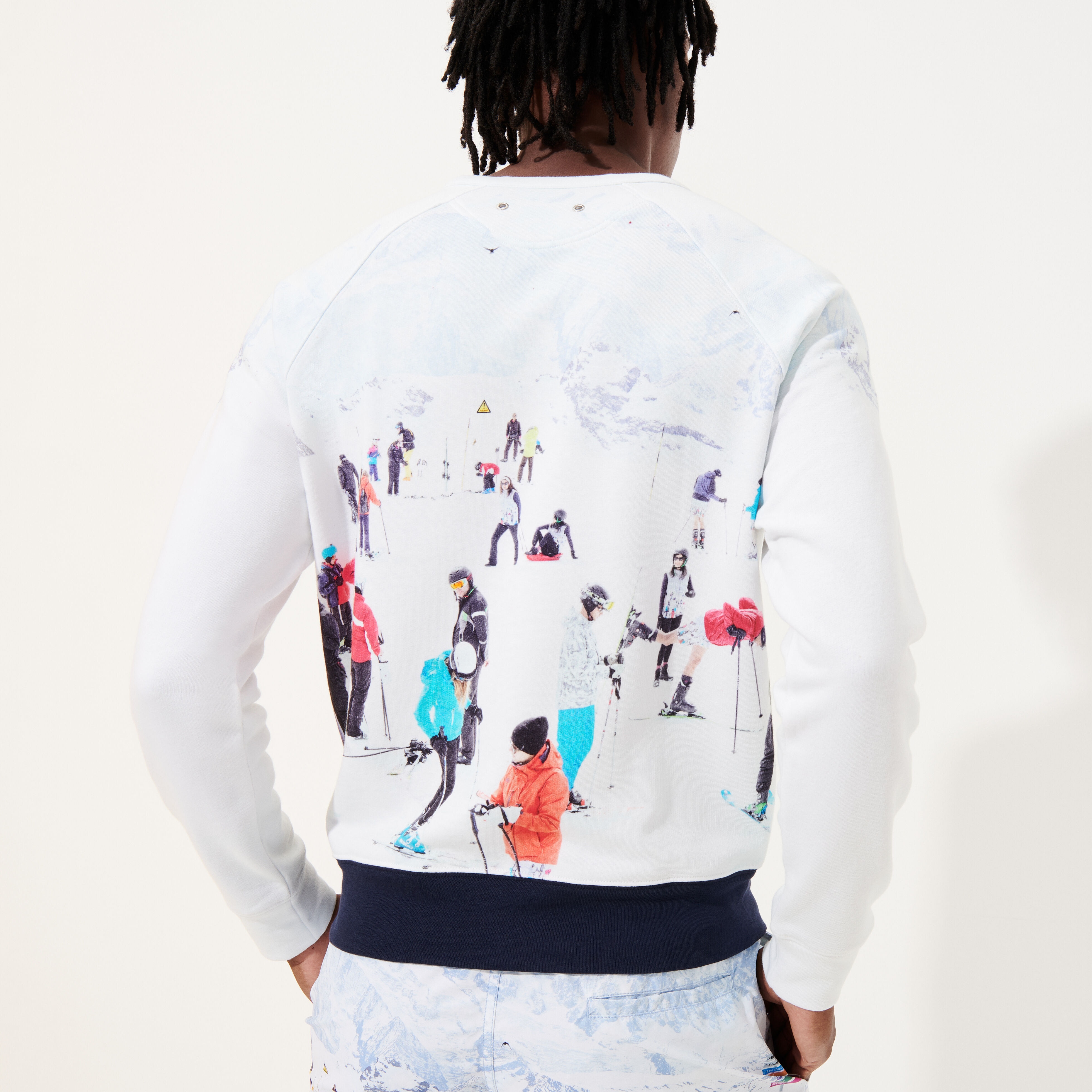 Men Cotton Sweatshirt Ski - Vilebrequin x Massimo Vitali - 4
