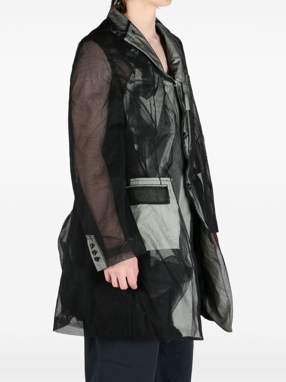 tulle-inserts jacket - 3