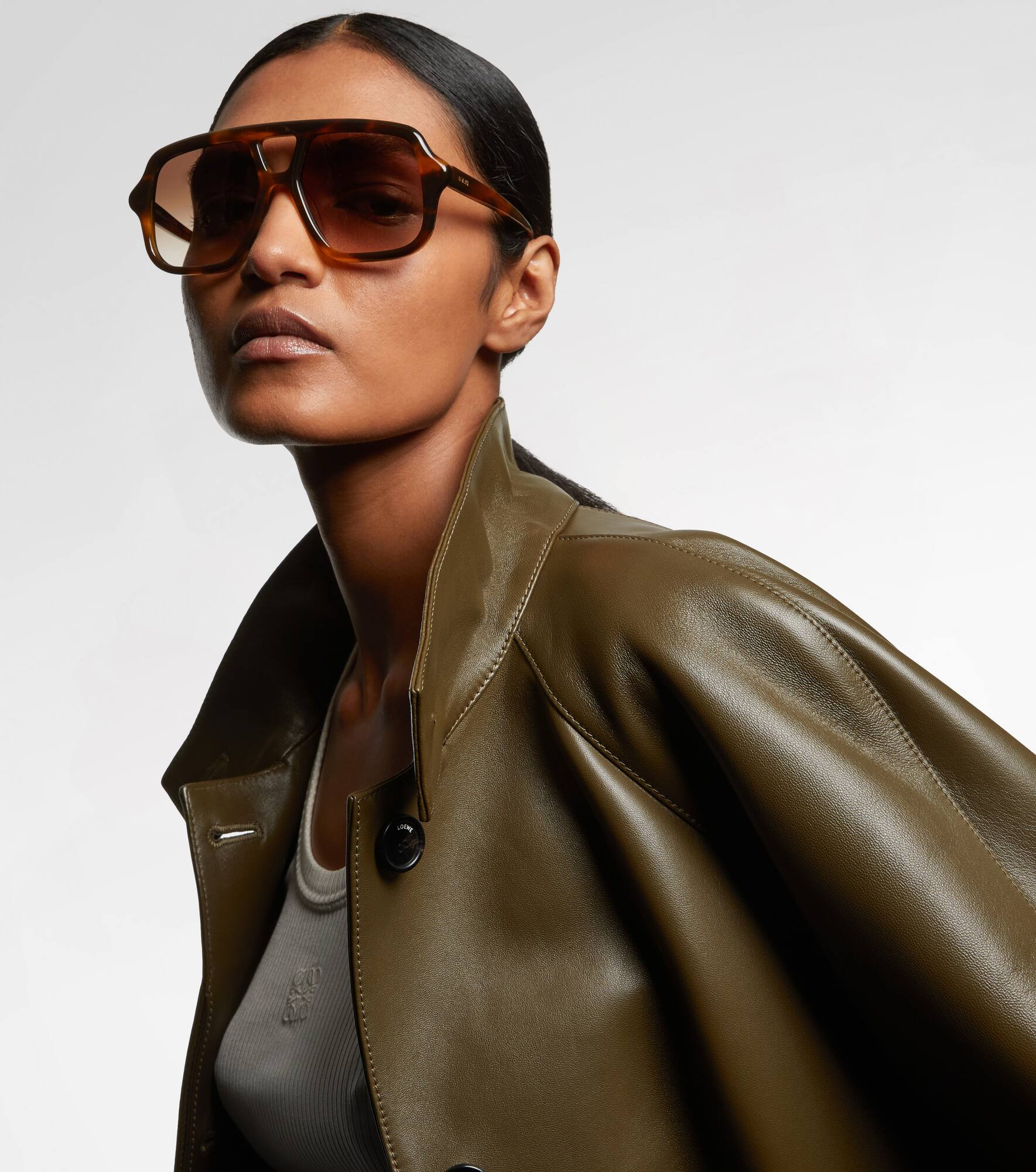 Slim aviator sunglasses - 6
