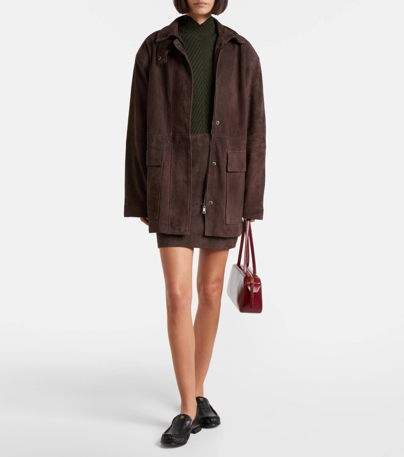 ROTATE Oversized suede jacket outlook