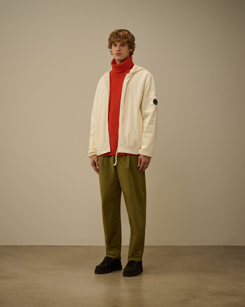 C.P. Company Corduroy 350 Full Zip Hooded Sweatshirt outlook