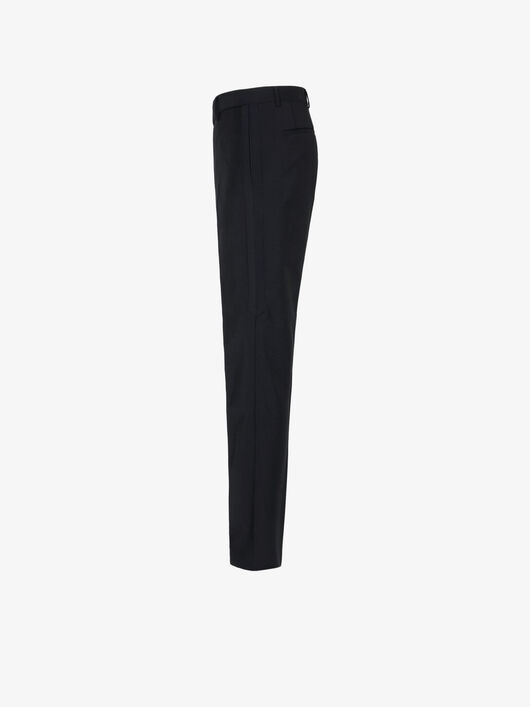 SIDE BANDS SLIM FIT FORMAL PANTS - 3