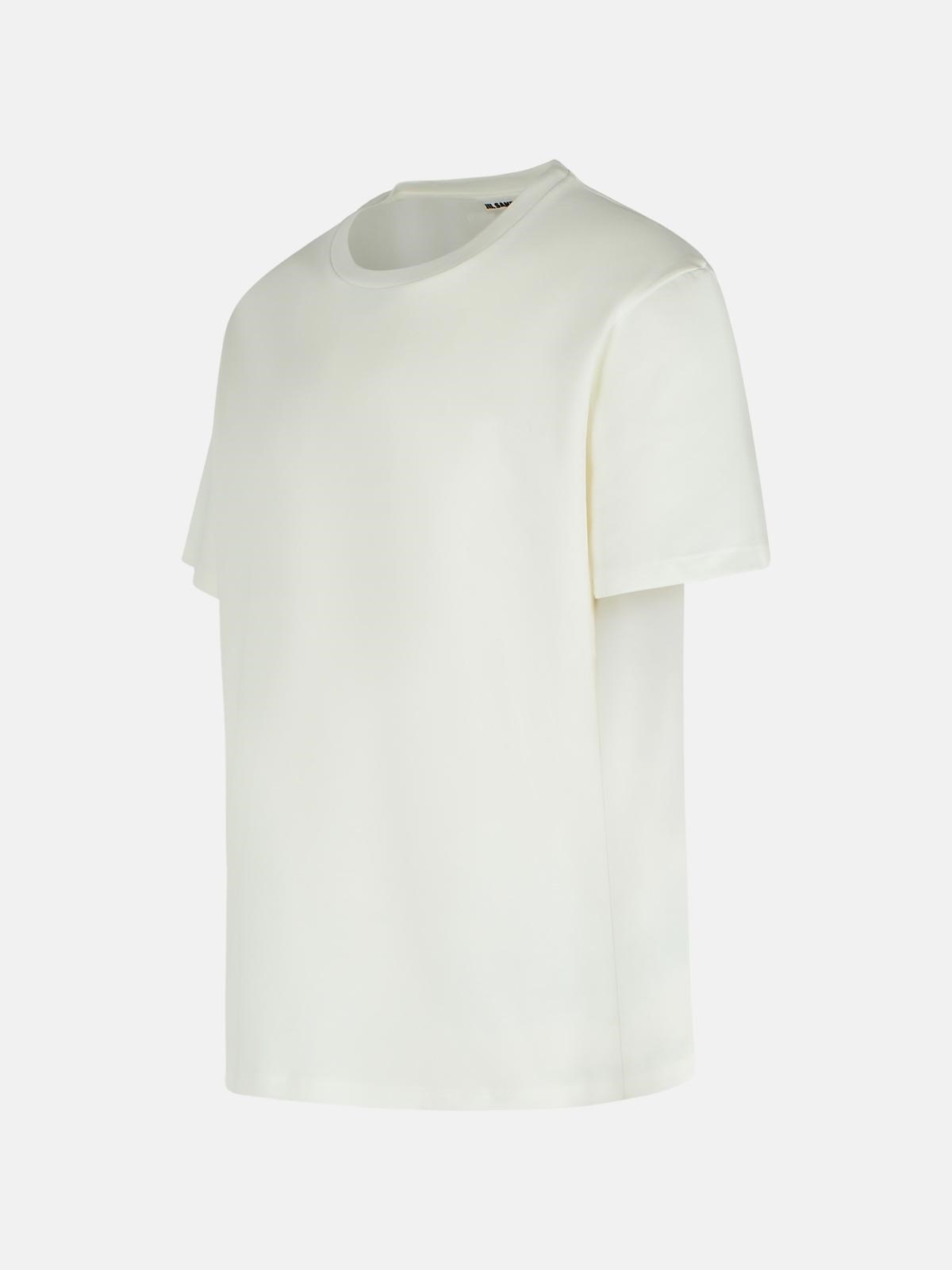 WHITE COTTON T-SHIRT - 2