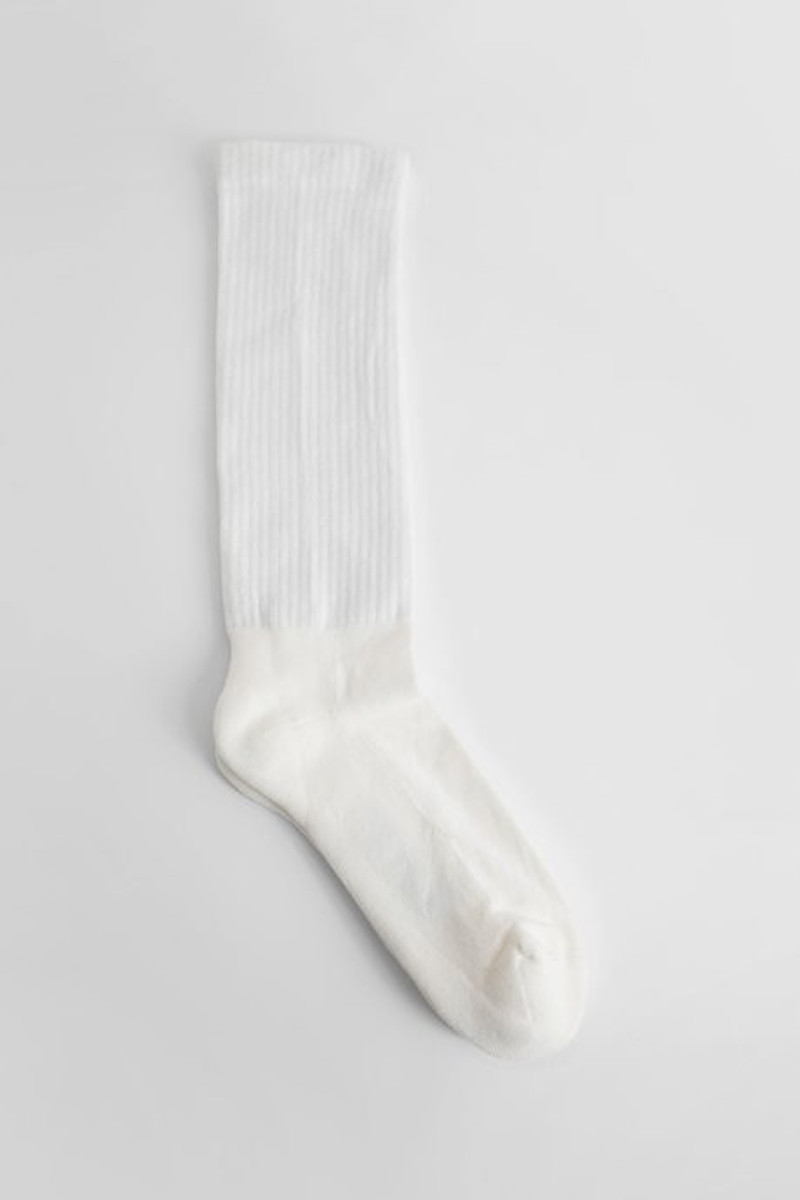 Rick Owens Rick owens men's milk fogachine socks in cotton knit outlook