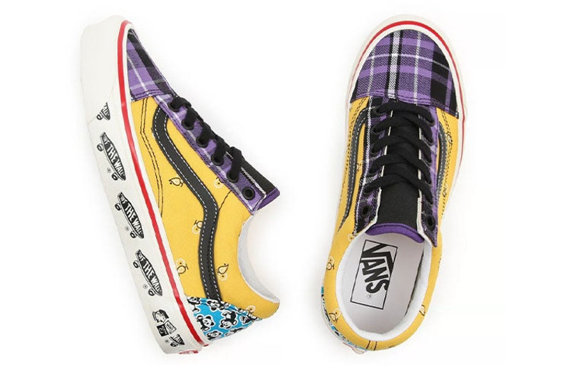 Vans Vans Unisex Anaheim 공장 늙은 Skool 36 Dx 운동화 자주색/황색 VN0A54F391A outlook