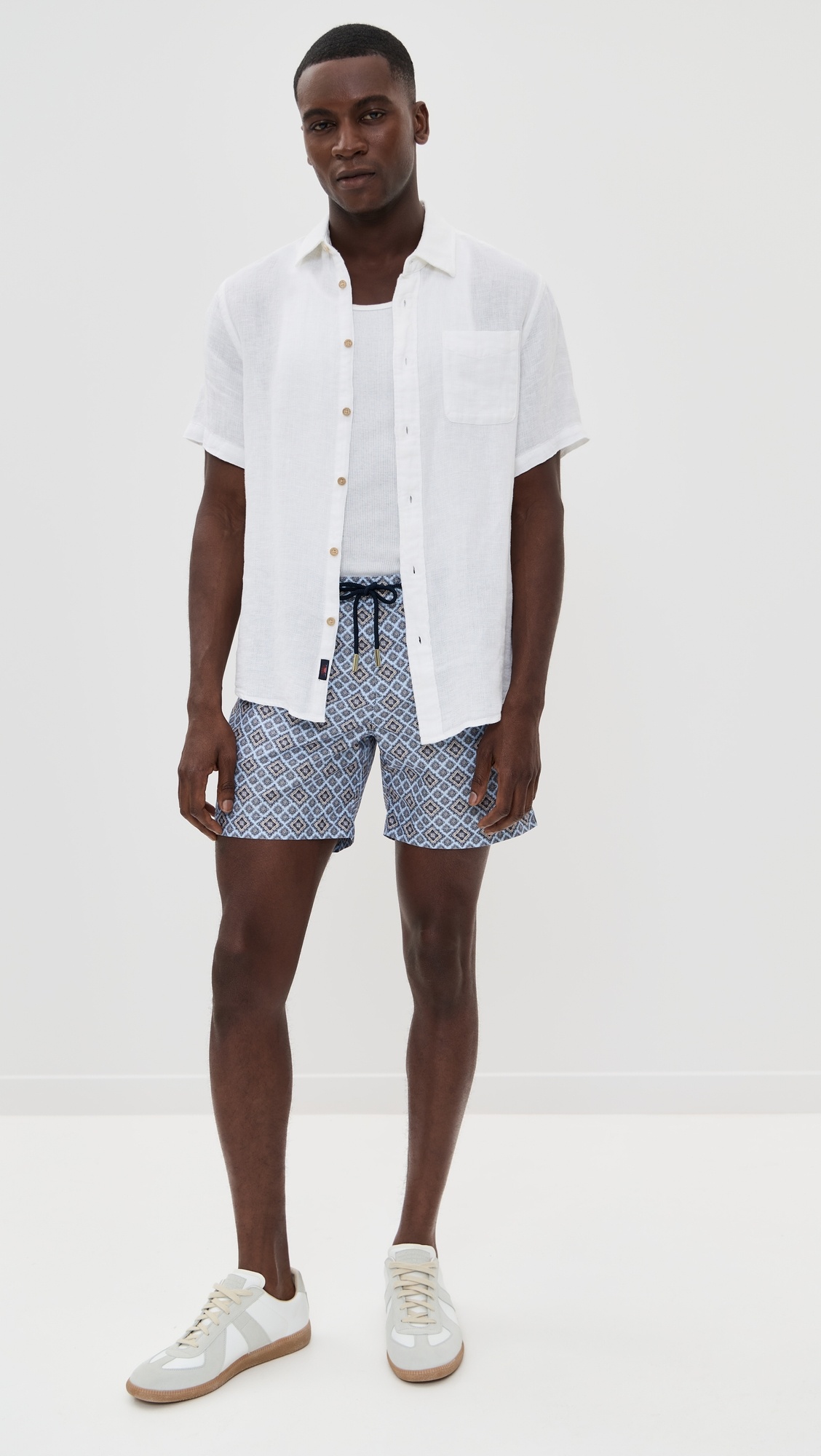Bulldog Drawcord Paisley Season Swim Shorts 6.25" - 4