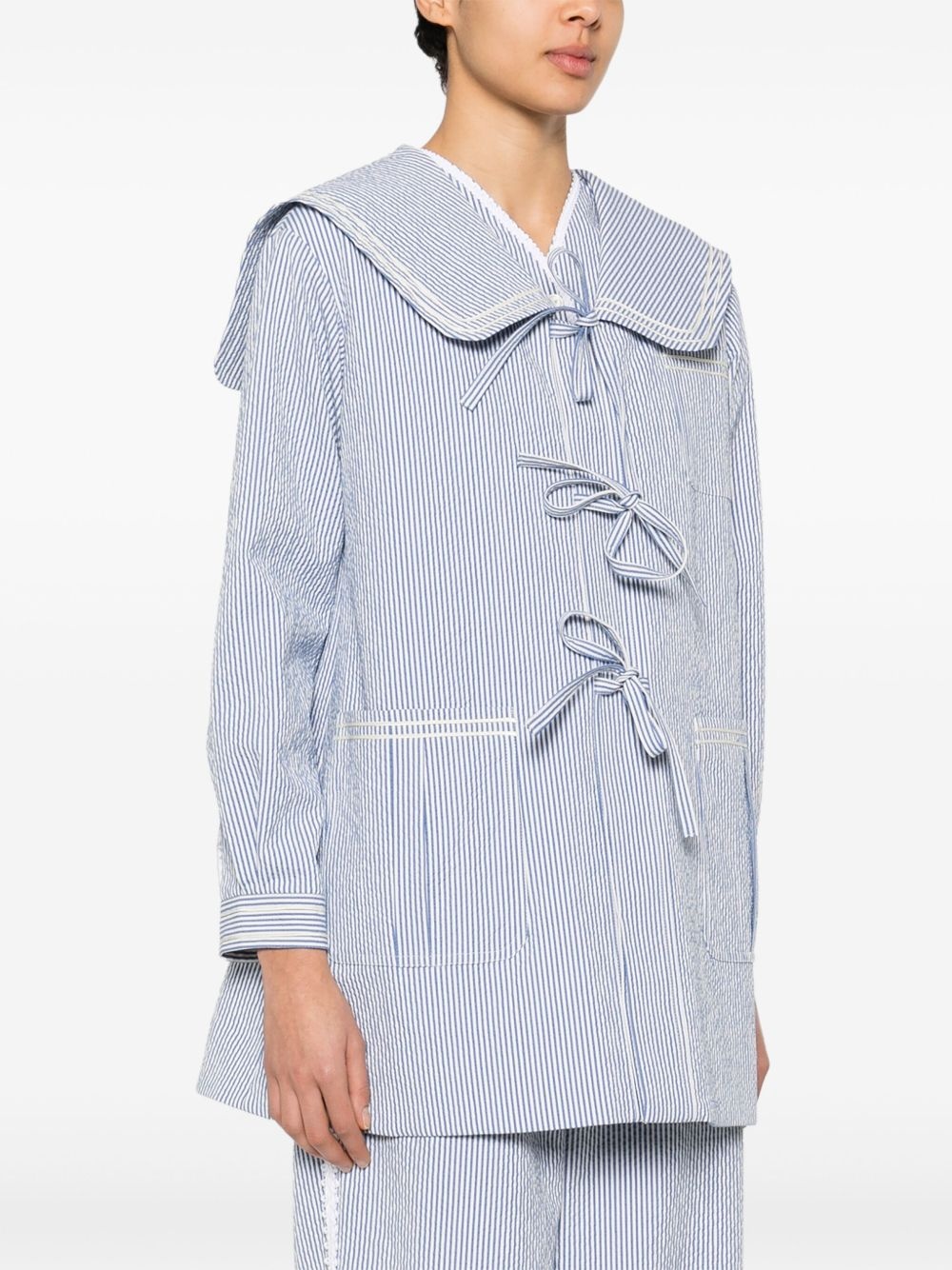 Club Stripe sailor coat - 3