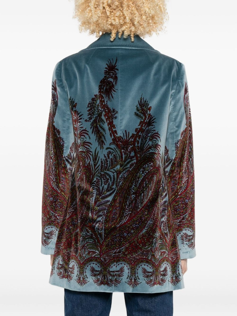 floral-print velvet jacket 4
