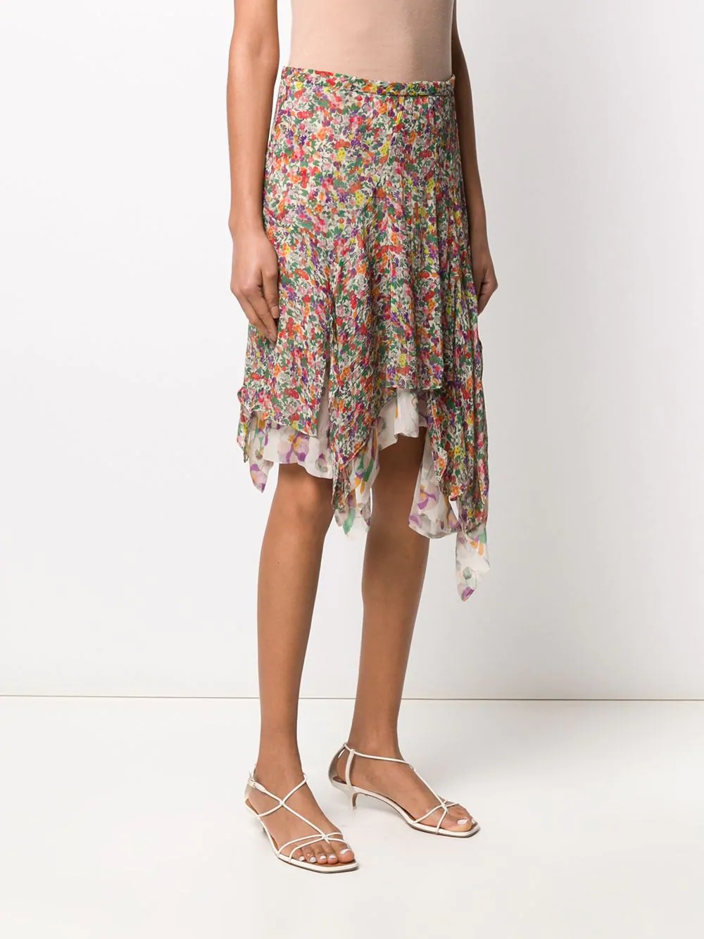 Myles floral-print skirt - 3