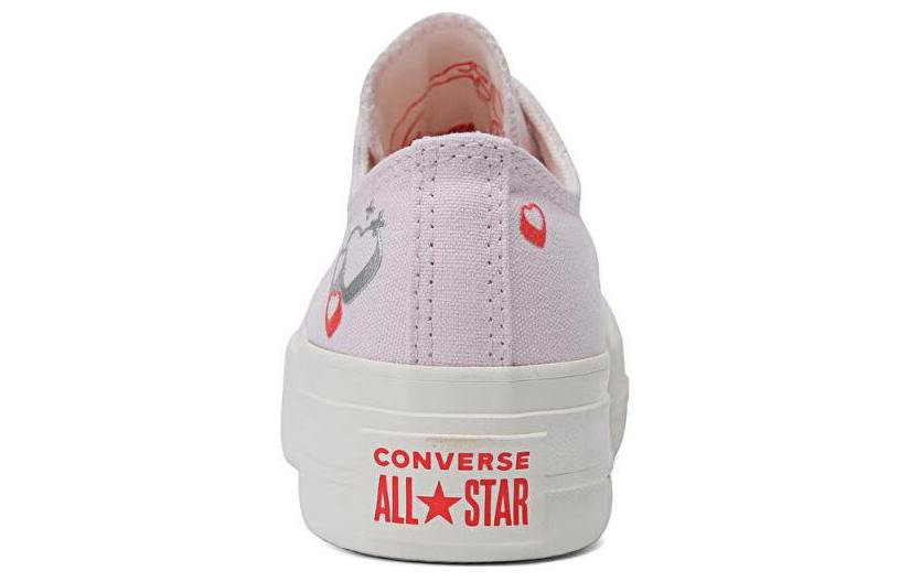 (WMNS) Converse Chuck Taylor All Star Lift Platform Y2K Heart Low Top 'Pale Pink' A09115C - 4